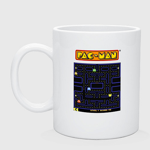 Кружка Pac-Man на ZX-Spectrum / Белый – фото 1