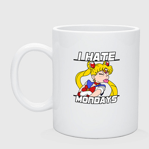 Кружка Ненавижу понедельник Бани Цукино / Белый – фото 1