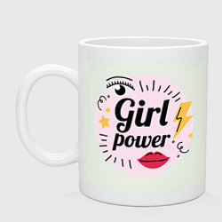 Кружка керамическая Beauty girl power, цвет: фосфор