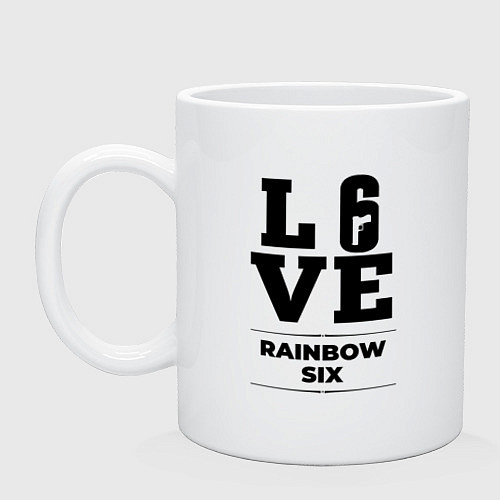 Кружка Rainbow Six love classic / Белый – фото 1