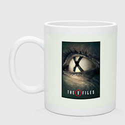 Кружка керамическая X - Files poster, цвет: фосфор
