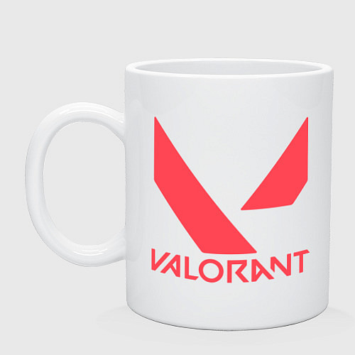 Кружка Valorant - logo / Белый – фото 1