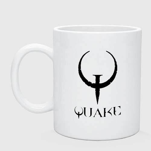 Кружка Quake I logo / Белый – фото 1