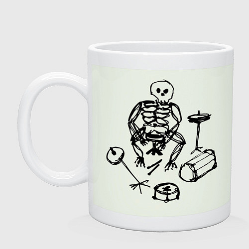 Кружка Скелет барабанщик / Фосфор – фото 1