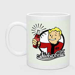 Кружка керамическая Vault boy - nuka cola, цвет: фосфор