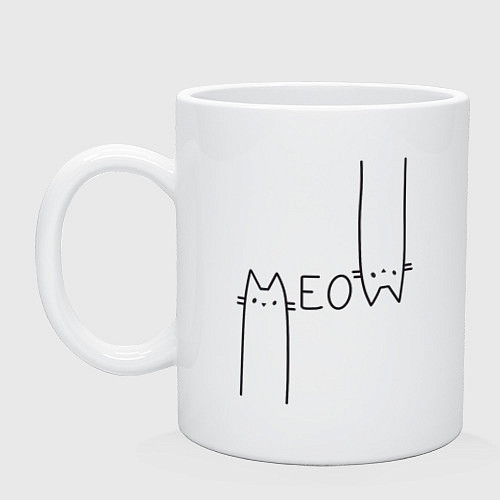 Кружка Meow / Белый – фото 1