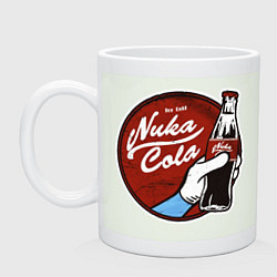 Кружка керамическая Nuka cola sticker, цвет: фосфор