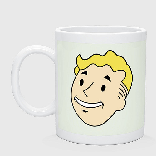 Кружка Vault boy head / Фосфор – фото 1