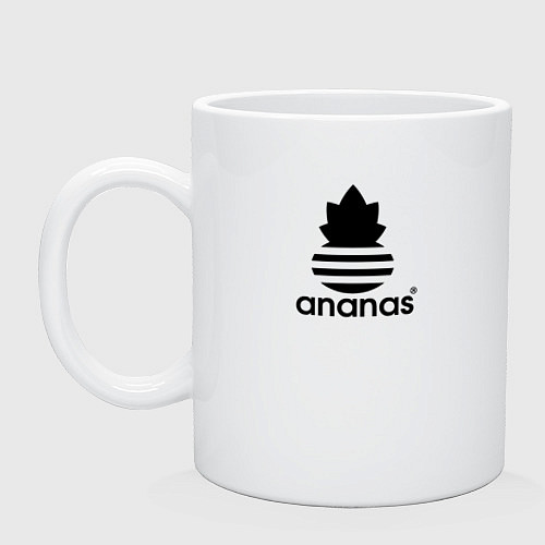 Кружка Ananas - Adidas / Белый – фото 1