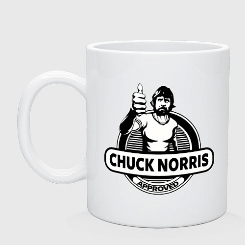 Кружка Chuck Norris approved / Белый – фото 1