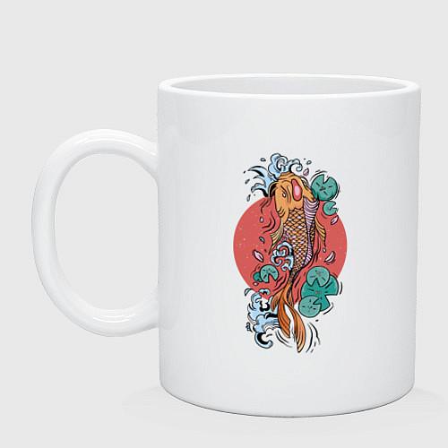 Кружка Японский карп кои / Белый – фото 1