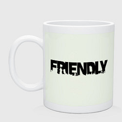 Кружка керамическая DayZ: Im friendly, цвет: фосфор