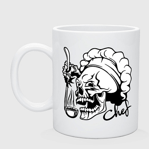 Кружка Chef skull / Белый – фото 1