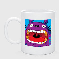Кружка керамическая Violet Totoro, цвет: белый