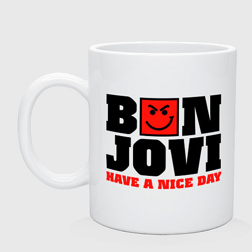 Кружка Bon Jovi band / Белый – фото 1