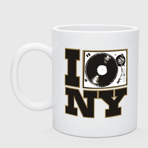 Кружка Vinyl New York / Белый – фото 1