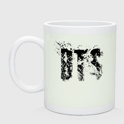 Кружка керамическая BTS logo, цвет: фосфор