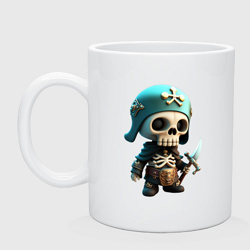 Кружка Воин скелетон / Белый – фото 1