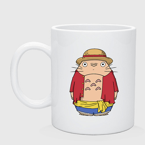 Кружка Totoro Luffy / Белый – фото 1