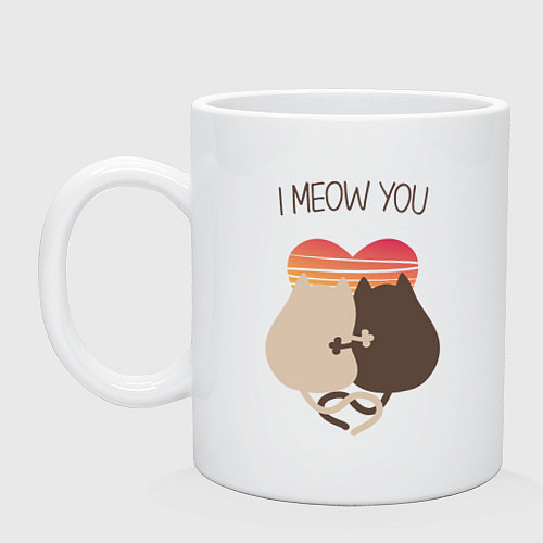 Кружка Коты на закате / Белый – фото 1