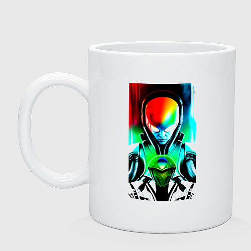Кружка Alien - sketch - neural network / Белый – фото 1