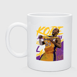 Кружка керамическая Kobe champion, цвет: белый