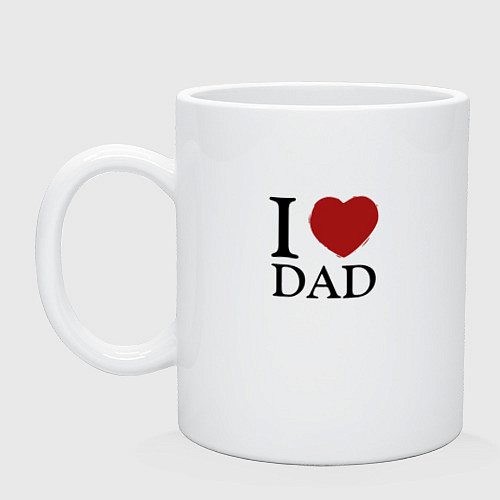 Кружка I love dad / Белый – фото 1