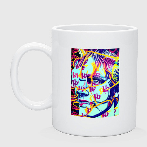 Кружка Andy Warhol - pop art - self-portrait / Белый – фото 1
