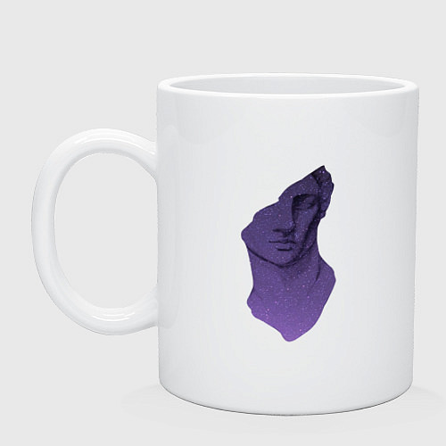 Кружка Давид силуэт статуя / Белый – фото 1