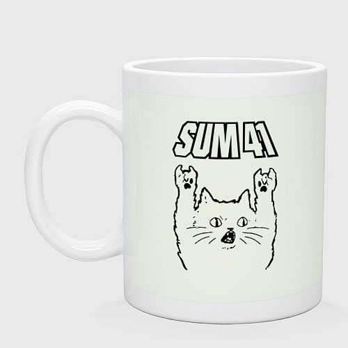 Кружка Sum41 - rock cat / Фосфор – фото 1