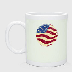 Кружка керамическая Flag USA, цвет: фосфор
