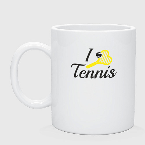 Кружка Love tennis / Белый – фото 1