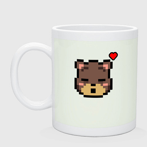 Кружка Пиксельный мишка / Фосфор – фото 1