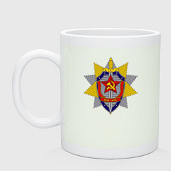 Кружка керамическая ВЧК КГБ, цвет: фосфор