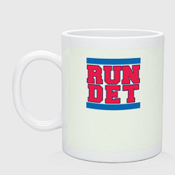 Кружка керамическая Run Detroit Pistons, цвет: фосфор