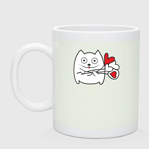 Кружка Котик с шариками / Фосфор – фото 1