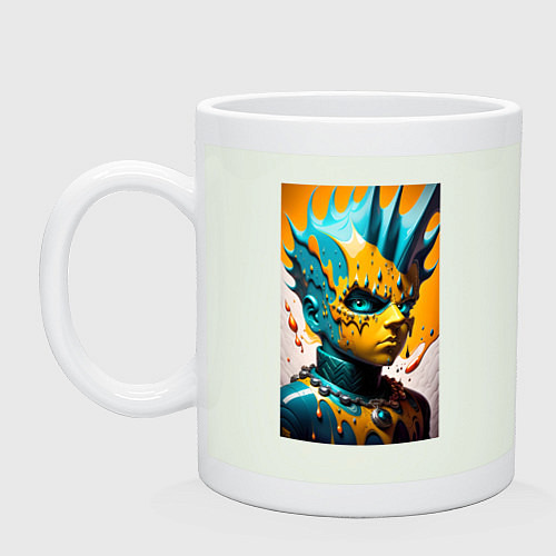 Кружка Фантазийный Барт Симпсон - нейросеть / Фосфор – фото 1