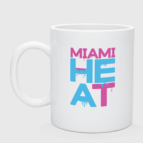 Кружка Miami Heat style / Белый – фото 1