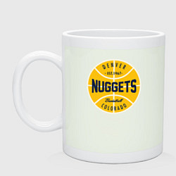 Кружка керамическая Denver Nuggets 1967, цвет: фосфор