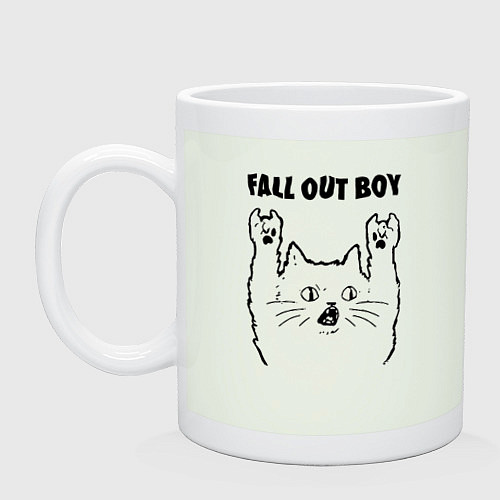 Кружка Fall Out Boy - rock cat / Фосфор – фото 1