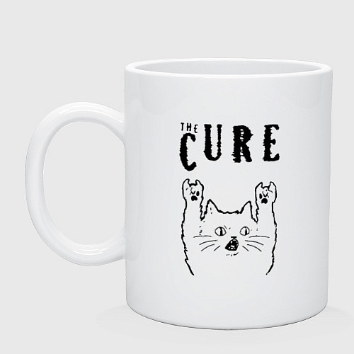 Кружка The Cure - rock cat / Белый – фото 1