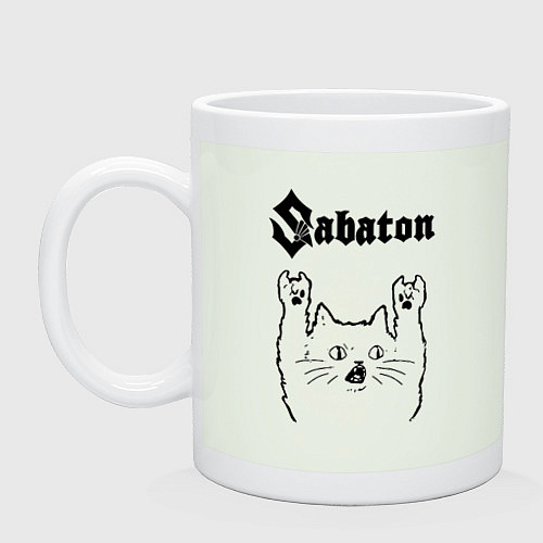 Кружка Sabaton - rock cat / Фосфор – фото 1