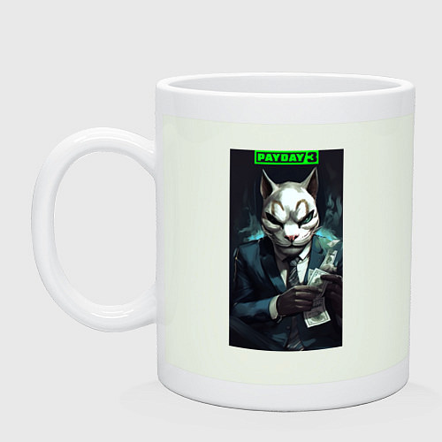 Кружка Payday 3 cat / Фосфор – фото 1