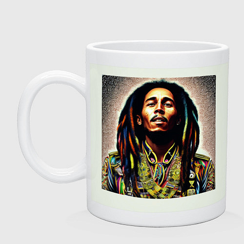 Кружка Боб Марли в кислотном мундире / Фосфор – фото 1