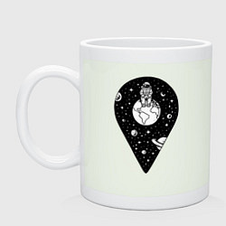 Кружка керамическая Космическая локация, цвет: фосфор