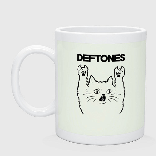 Кружка Deftones - rock cat / Фосфор – фото 1