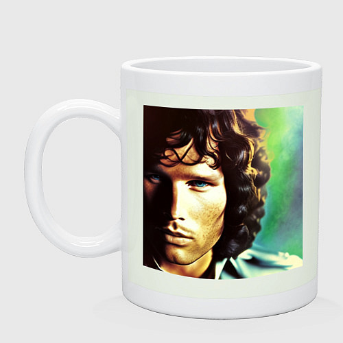 Кружка Jim Morrison One eye Digital Art / Фосфор – фото 1