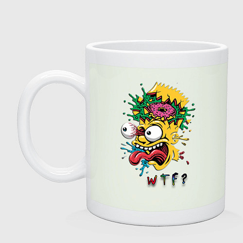 Кружка Барт Симпсон WTF / Фосфор – фото 1