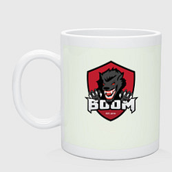 Кружка керамическая Boom esports old, цвет: фосфор