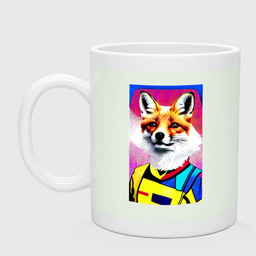 Кружка Fox - pop art - fashionista / Фосфор – фото 1